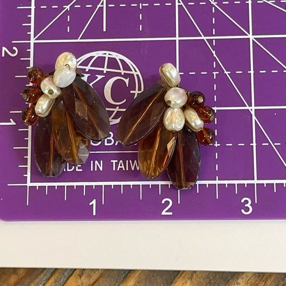 Vintage Signed Germany Clip On Earrings - Picture 5 of 6